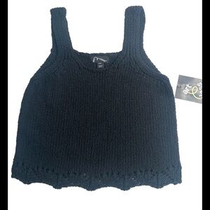 Art Class Girls Sleeveless Knit  Crochet Top Sleeveless Top Size M(8)